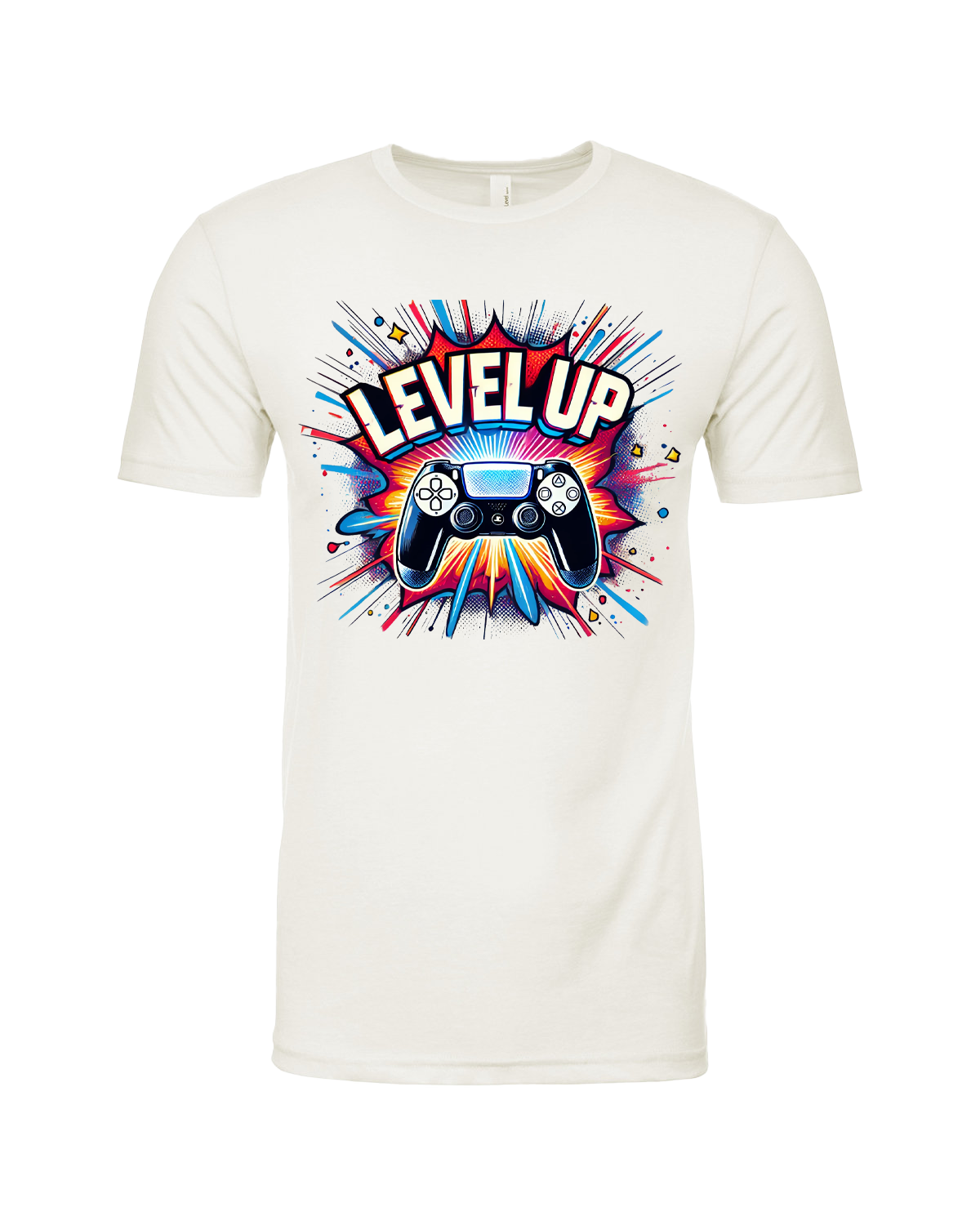 WHITE level up T-SHIRT